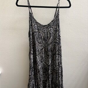 Paisley Print Spaghetti Strap Dress